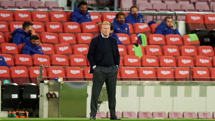 Barcelona coach Ronald Koeman